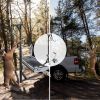 VEVOR Hitch Mounted Deer Hoist, 600lbs Capacity Hitch Game Hoist, 2'' Truck Hitch Deer Hoist with Winch Lift Gambrel Set, Foot Base, Adjustable Height
