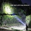 Super Bright LED Flashlight USB Rechargeable 18650 Battery Led Torch for Night Riding Camping Hunting & Indoor Flash light