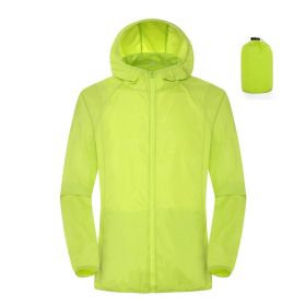 Summer Outdoor Sun Protection Clothing Women'S Lightweight Waterproof Windbreaker (Option: Green-2XL)