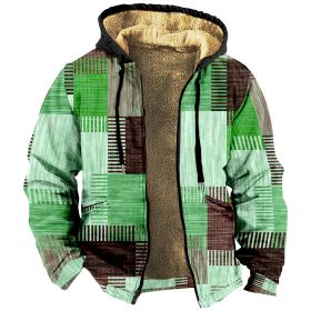 European And American Multi-color Pattern 3D Digital Printing Hooded Cotton-padded Jacket (Option: Pattern 1-2XS)
