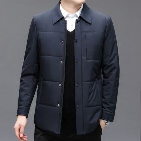 Cardigan Solid Color Plus Size Coat (Option: 8388 Blue-M)