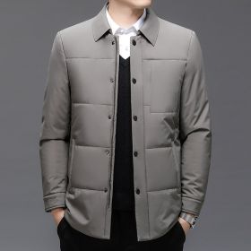 Cardigan Solid Color Plus Size Coat (Option: 8388 Khaki-L)