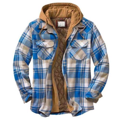 Men's Thickened Cotton-padded Coat Loose Hooded Polyester Jacket Men's Thickened Cotton-padded Coat Loose Hooded Polyester Jacket