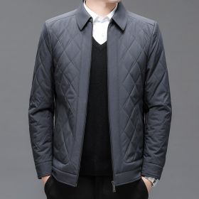 Cardigan Solid Color Plus Size Coat (Option: 8377 Gray-XL)