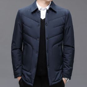 Lightweight Cotton Coat Warmth Retention Material Cropped Cotton Jacket (Option: Blue-185)