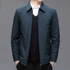 Cardigan Solid Color Plus Size Coat (Option: 8377 Green-XXXL)