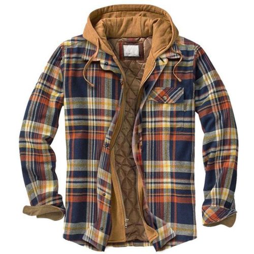 Men's Thickened Cotton-padded Coat Loose Hooded Polyester Jacket Men's Thickened Cotton-padded Coat Loose Hooded Polyester Jacket